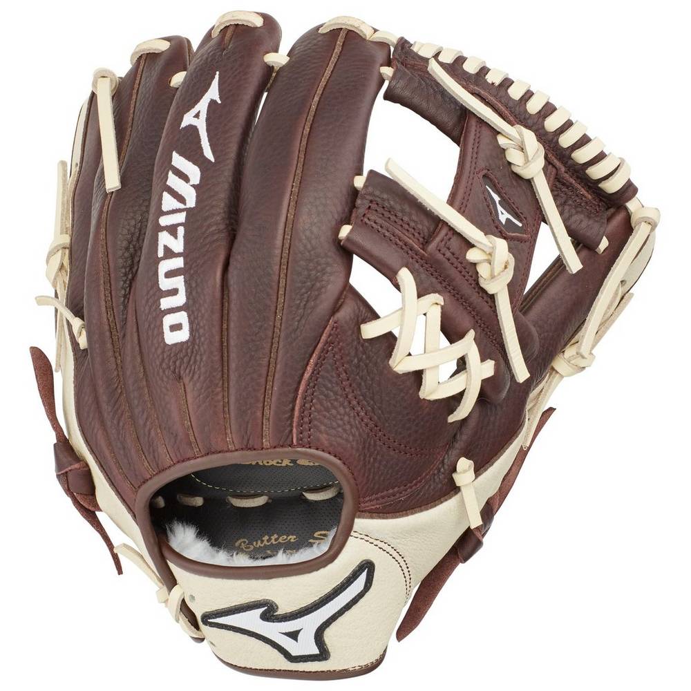 Guanti Mizuno Baseball Franchise Series Infield 11.75" Uomo - Caffè/Argento - 41689-NALB